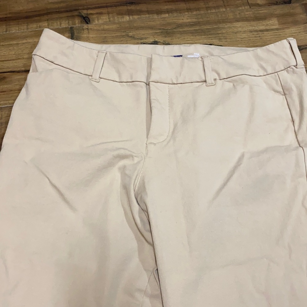 Old Navy Pixie Mid-Rise Light Khaki Pants